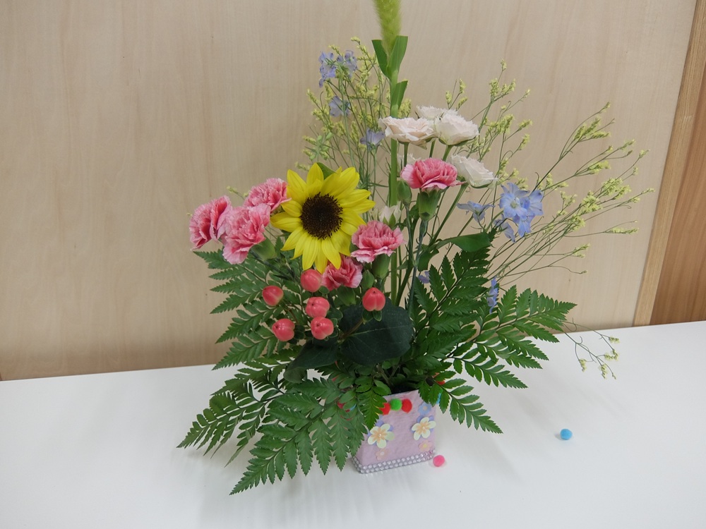花育フラワーアレンジメント2