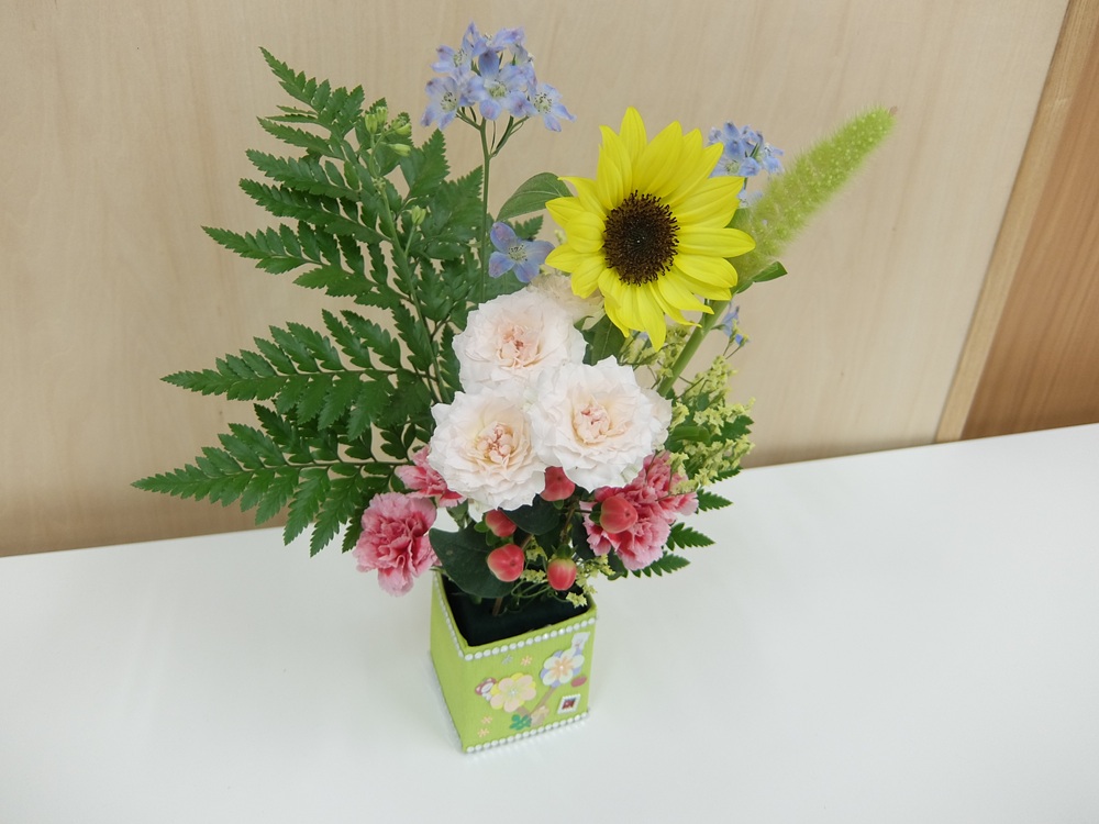 花育フラワーアレンジメント1