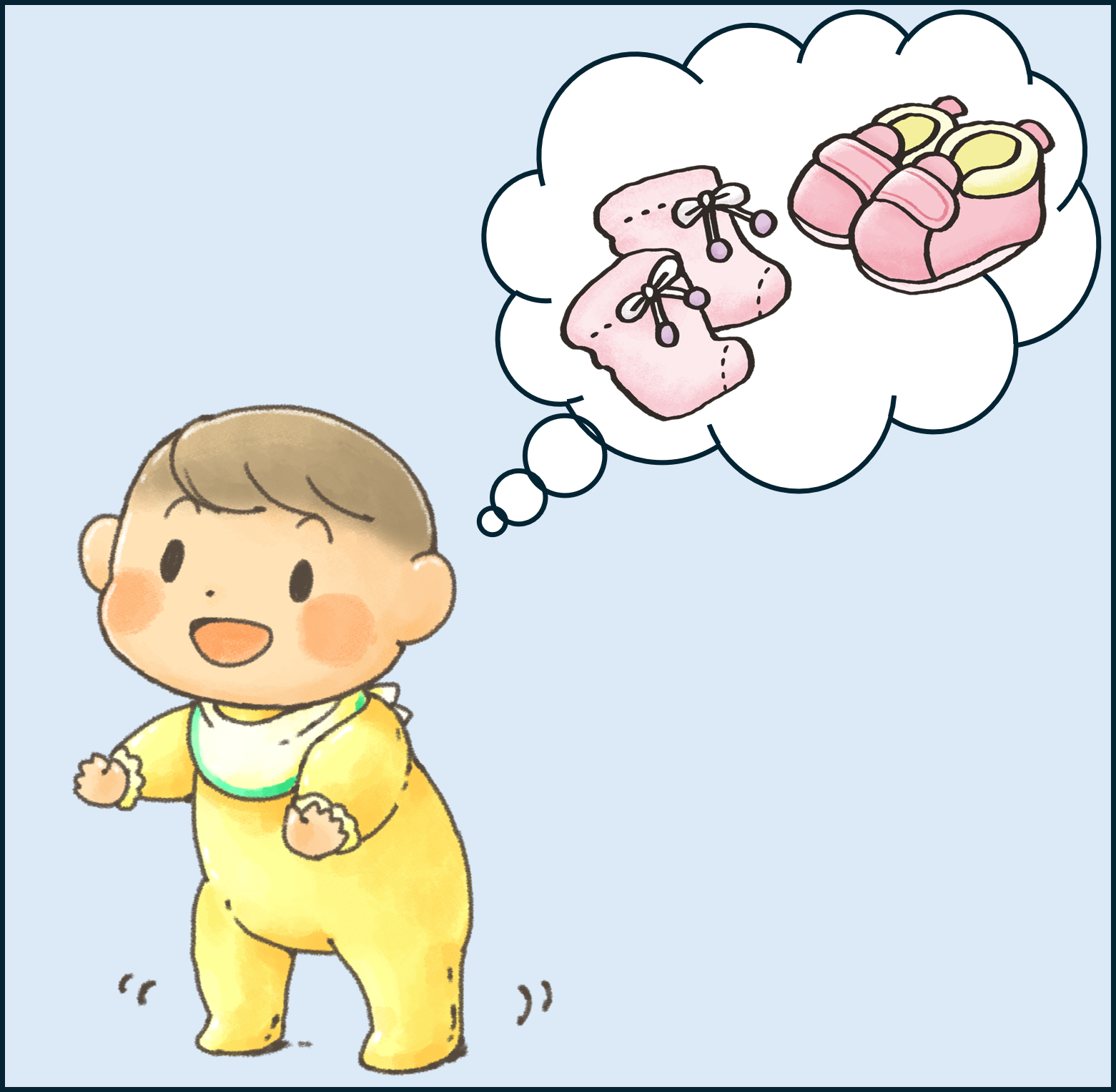 ママと一緒に靴選び