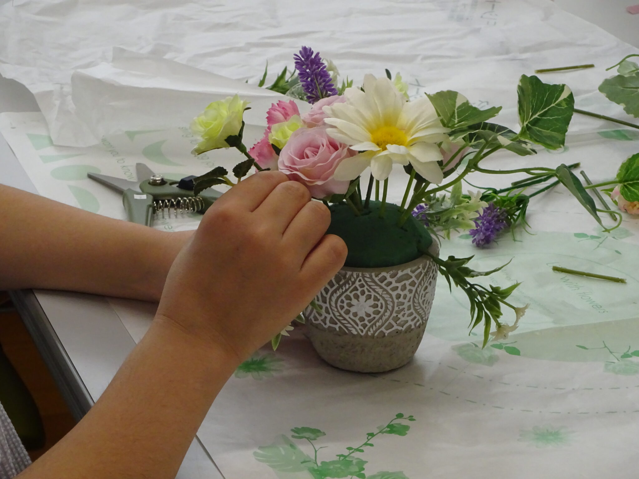 アーティフィシャルフラワーアレンジメント２