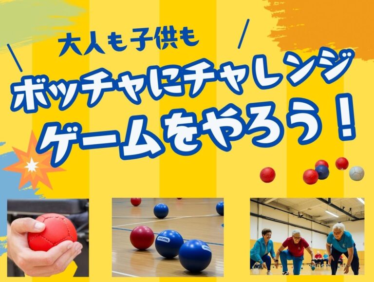 ボッチャにチャレンジ  ゲームをやろう！